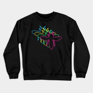 Bee 80s Neon Crewneck Sweatshirt